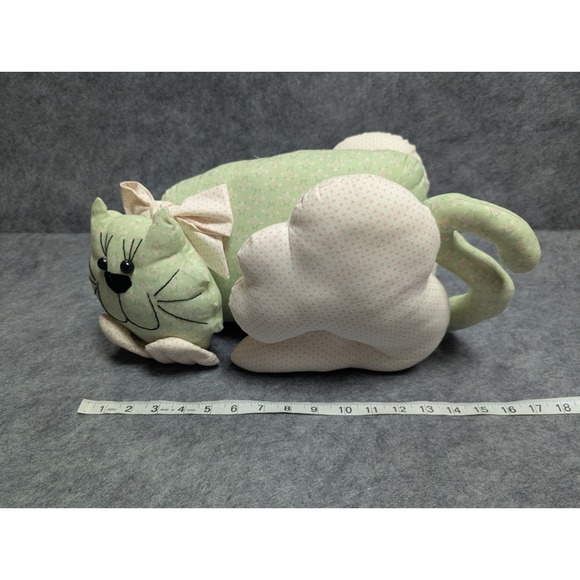 Vtg Handmade Granny's Country Cat Soft Stuffy Door Stop - Picture 5 of 7